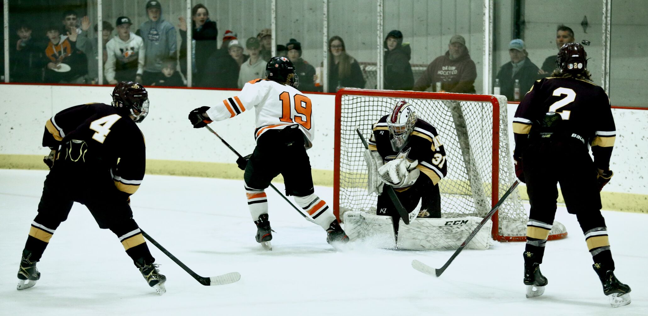Teis Larsen with a Shot on Goal
